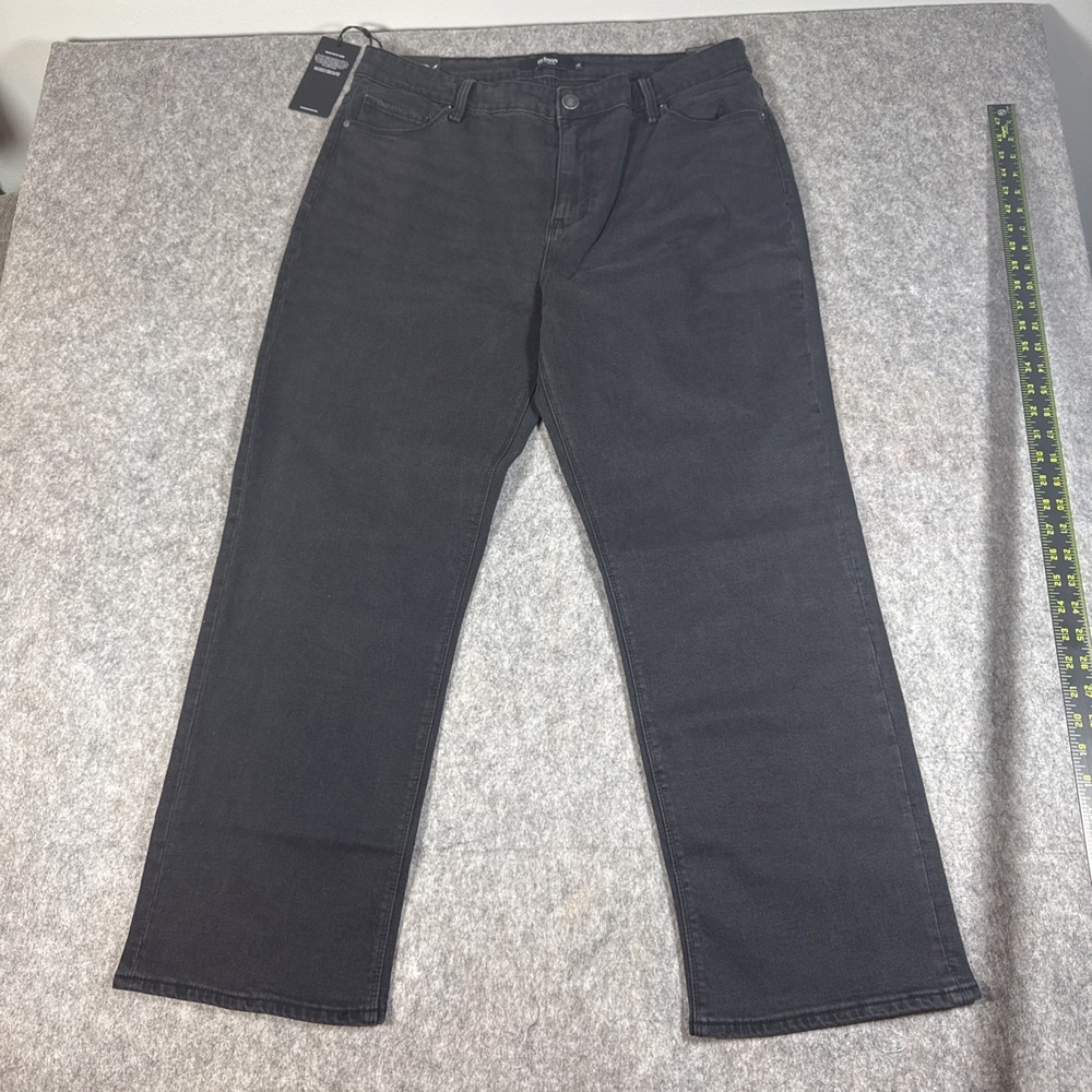 Hudson Women's Mid Rise Straight Jeans Black Size 16 /36